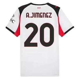 A. Jimenez #20 Fotbalové Dresy AC Milan 2025-26 Venkovní Dres Mužské
