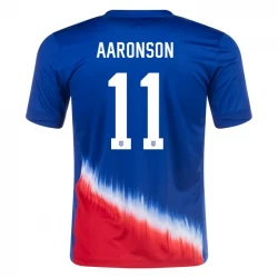 Aaronson #11 Fotbalové Dresy Spojené Státy Americké Copa America 2024 Venkovní Dres Mužské