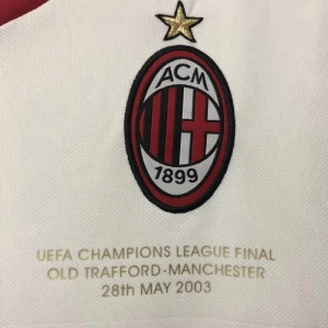 AC Milan Champions League Final Retro Dres 2002-03 Venkovní Mužské