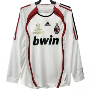 AC Milan Champions League Final Retro Dres 2006-07 Venkovní Mužské Dlouhý Rukáv