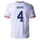 Adams #4 Fotbalové Dresy Spojené Státy Americké Copa America 2024 Domácí Dres Mužské