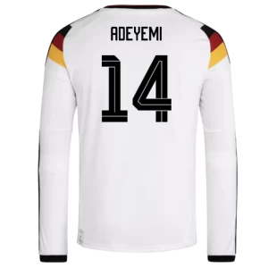 Adeyemi #14 Fotbalové Dresy Německo Mistrovství Světa 2026 Domácí Dres Mužské Dlouhý Rukáv