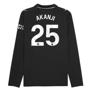 Akanji #25 Fotbalové Dresy Manchester City 2025-26 Venkovní Dres Mužské Dlouhý Rukáv