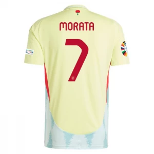 Alvaro Morata #7 Fotbalové Dresy Španělsko Mistrovství Evropy 2024 Venkovní Dres Mužské