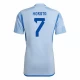 Alvaro Morata #7 Fotbalové Dresy Španělsko Mistrovství Světa 2022 Venkovní Dres Mužské