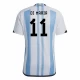 Ángel Di María #11 Fotbalové Dresy Argentina Mistrovství Světa 2022 Domácí Dres Mužské
