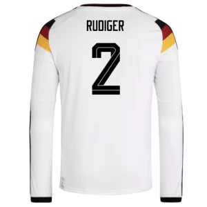 Antonio Rudiger #2 Fotbalové Dresy Německo Mistrovství Světa 2026 Domácí Dres Mužské Dlouhý Rukáv