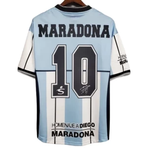Argentina Diego Maradona #10 Retro Dres 2001 Domácí Mužské