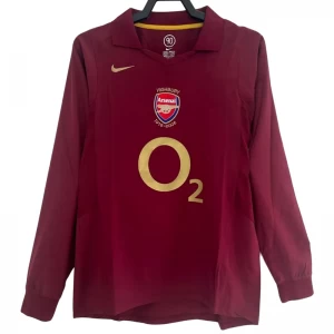 Arsenal FC Retro Dres 2005-06 Domácí Mužské Dlouhý Rukáv
