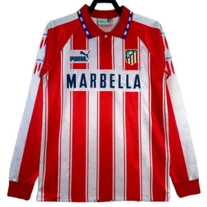 Atlético Madrid Retro Dres 1994-95 Domácí Mužské Dlouhý Rukáv