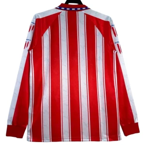 Atlético Madrid Retro Dres 1994-95 Domácí Mužské Dlouhý Rukáv