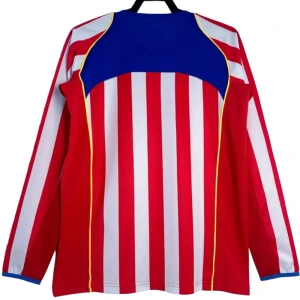 Atlético Madrid Retro Dres 2004-05 Domácí Mužské Dlouhý Rukáv