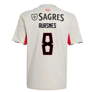 Aursnes #8 Fotbalové Dresy SL Benfica 2025-26 Venkovní Dres Mužské