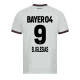 B. Iglesias #9 Fotbalové Dresy Bayer 04 Leverkusen 2023-24 Venkovní Dres Mužské