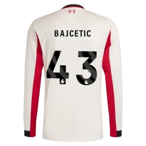 Bajcetic #43 Fotbalové Dresy Liverpool FC 2025-26 Venkovní Dres Mužské Dlouhý Rukáv