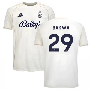 Bakwa #29 Fotbalové Dresy Nottingham Forest FC 2025-26 Venkovní Dres Mužské