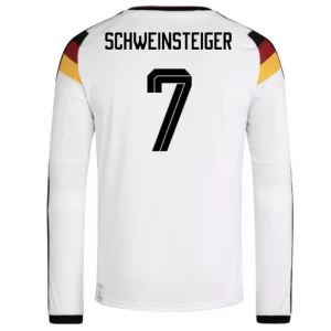 Bastian Schweinsteiger #7 Fotbalové Dresy Německo Mistrovství Světa 2026 Domácí Dres Mužské Dlouhý Rukáv