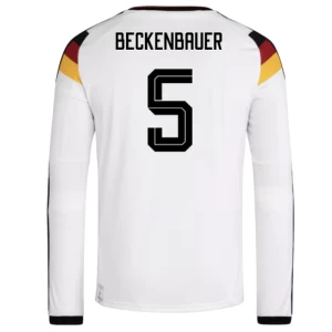 Beckenbauer #5 Fotbalové Dresy Německo Mistrovství Světa 2026 Domácí Dres Mužské Dlouhý Rukáv