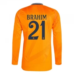 Brahim #21 Fotbalové Dresy Real Madrid 2024-25 Venkovní Dres Mužské Dlouhý Rukáv