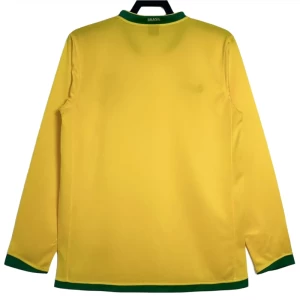 Brazílie Retro Dres 2006 Domácí Mužské Dlouhý Rukáv