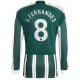 Bruno Fernandes #8 Fotbalové Dresy Manchester United 2023-24 Venkovní Dres Mužské Dlouhý Rukáv
