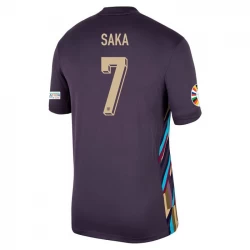 Bukayo Saka #7 Fotbalové Dresy Anglie Mistrovství Evropy 2024 Venkovní Dres Mužské