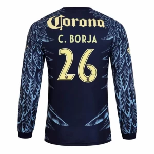 C.BORJA #26 Fotbalové Dresy Club América 2025-26 Venkovní Dres Mužské Dlouhý Rukáv