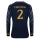 Carvajal #2 Fotbalové Dresy Real Madrid 2023-24 Venkovní Dres Mužské Dlouhý Rukáv