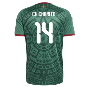 Chicharito #14 Fotbalové Dresy Mexiko Mistrovství Světa 2026 Domácí Dres Mužské