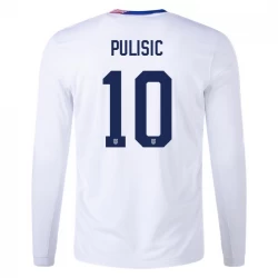 Christian Pulisic #10 Fotbalové Dresy Spojené Státy Americké Copa America 2024 Domácí Dres Mužské Dlouhý Rukáv