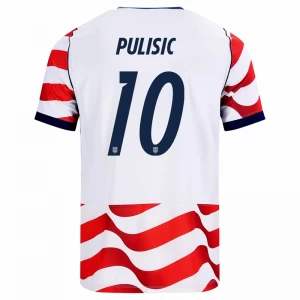 Christian Pulisic #10 Fotbalové Dresy Spojené Státy Americké Mistrovství Světa 2026 Domácí Dres Mužské