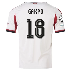 Cody Gakpo #18 Fotbalové Dresy Liverpool FC 2025-26 Champions League Venkovní Dres Mužské