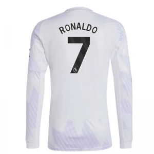 Cristiano Ronaldo #7 Fotbalové Dresy Manchester United 2025-26 Venkovní Dres Mužské Dlouhý Rukáv