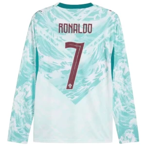Cristiano Ronaldo #7 Fotbalové Dresy Portugalsko Mistrovství Světa 2026 Venkovní Dres Mužské Dlouhý Rukáv