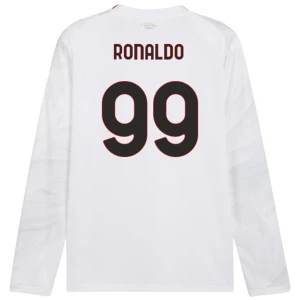 Cristiano Ronaldo #99 Fotbalové Dresy AC Milan 2026-27 Venkovní Dres Mužské Dlouhý Rukáv