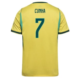 Cunha #7 Fotbalové Dresy Brazílie Mistrovství Světa 2026 Domácí Dres Mužské