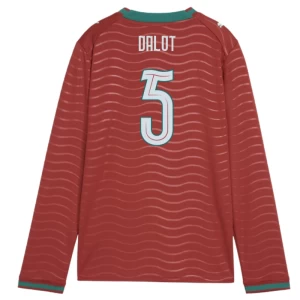 Dalot #5 Fotbalové Dresy Portugalsko Mistrovství Světa 2026 Domácí Dres Mužské Dlouhý Rukáv