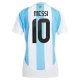 Dámské Fotbalové Dresy Argentina Lionel Messi #10 2024 Domácí Dres