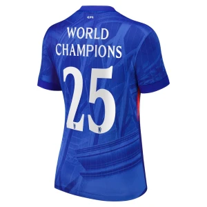 Dámské Fotbalové Dresy Chelsea FC World Champions #25 2025-26 Domácí Dres