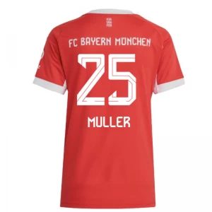 Dámské Fotbalové Dresy FC Bayern München Muller #25 2025-26 Domácí Dres