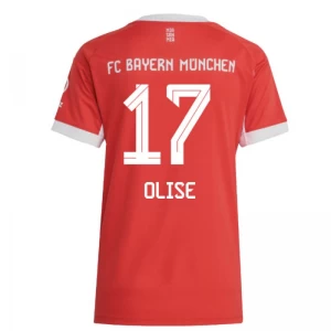 Dámské Fotbalové Dresy FC Bayern München Olise #17 2025-26 Domácí Dres