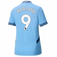 Dámské Fotbalové Dresy Manchester City Erling Haaland #9 2024-25 Domácí Dres