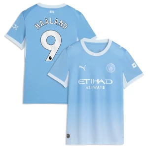 Dámské Fotbalové Dresy Manchester City Erling Haaland #9 2026-27 Domácí Dres