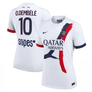 Dámské Fotbalové Dresy Paris Saint-Germain PSG 2025-26 O.Dembele #10 Venkovní Dres