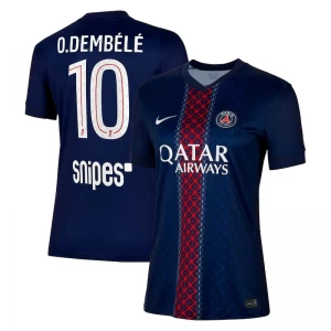 Dámské Fotbalové Dresy Paris Saint-Germain PSG O.Dembele #10 2025-26 Domácí Dres