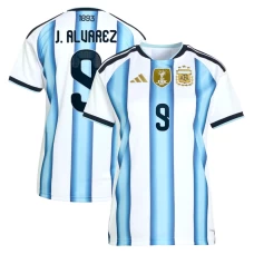 Dámské J. Alvarez #9 Fotbalové Dresy Argentina Mistrovství Světa 2026 Domácí Dres