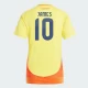 Dámské James Rodríguez #10 Fotbalové Dresy Kolumbie Copa America 2024 Domácí Dres