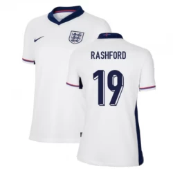 Dámské Marcus Rashford #19 Fotbalové Dresy Anglie Mistrovství Evropy 2024 Domácí Dres