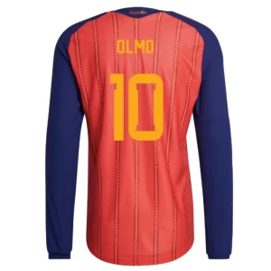 Dani Olmo #10 Fotbalové Dresy Španělsko Mistrovství Světa 2026 Domácí Dres Mužské Dlouhý Rukáv
