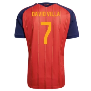 David Villa #7 Fotbalové Dresy Španělsko Mistrovství Světa 2026 Domácí Dres Mužské